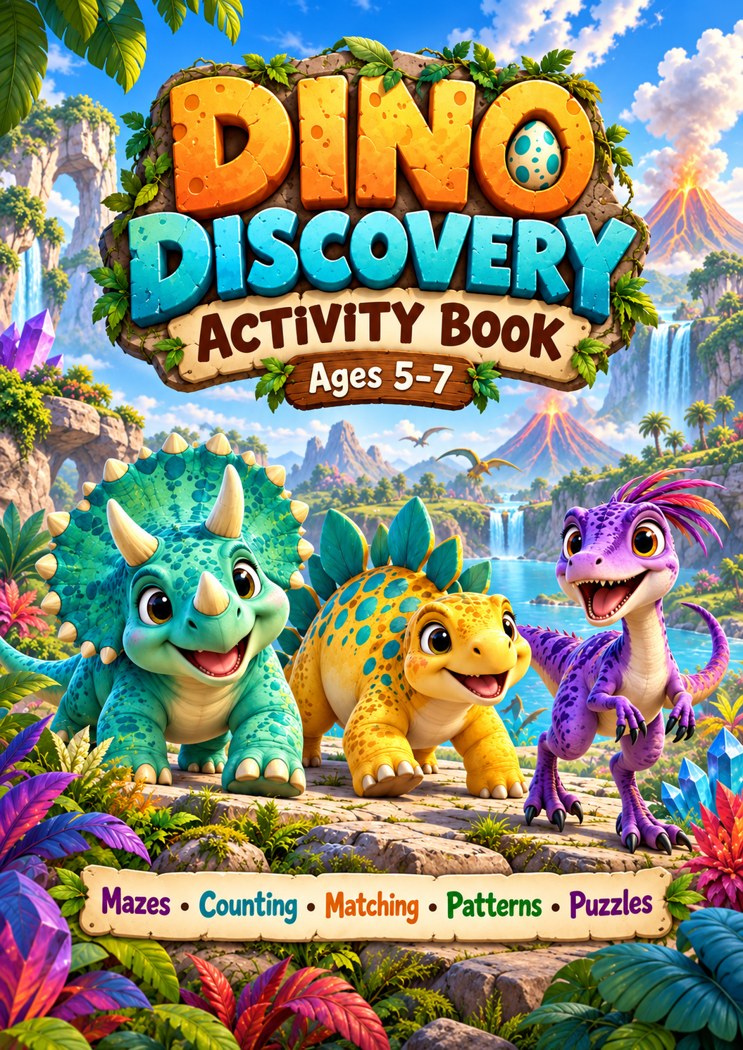 Cover preview of Dino Discovery Activity Book